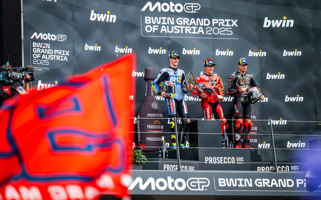 MotoGP Austria 2025: Márquez triunfa, Aldeguer deslumbra y el campeonato sigue rumbo a Hungría