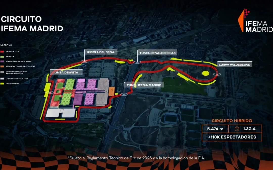 El circuito de F1 en Madrid sobrevive a su primera gran curva: la justicia da luz verde a las obras en Ifema