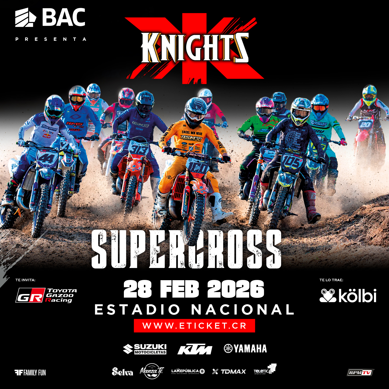 Supercross de X-Knights 2026 será Campeonato Panamericano oficial