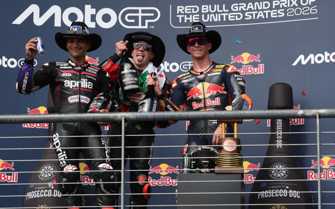 MotoGP en Estados Unidos: Bezzecchi sale de Austin como líder del Mundial y Aprilia confirma su gran inicio de 2026