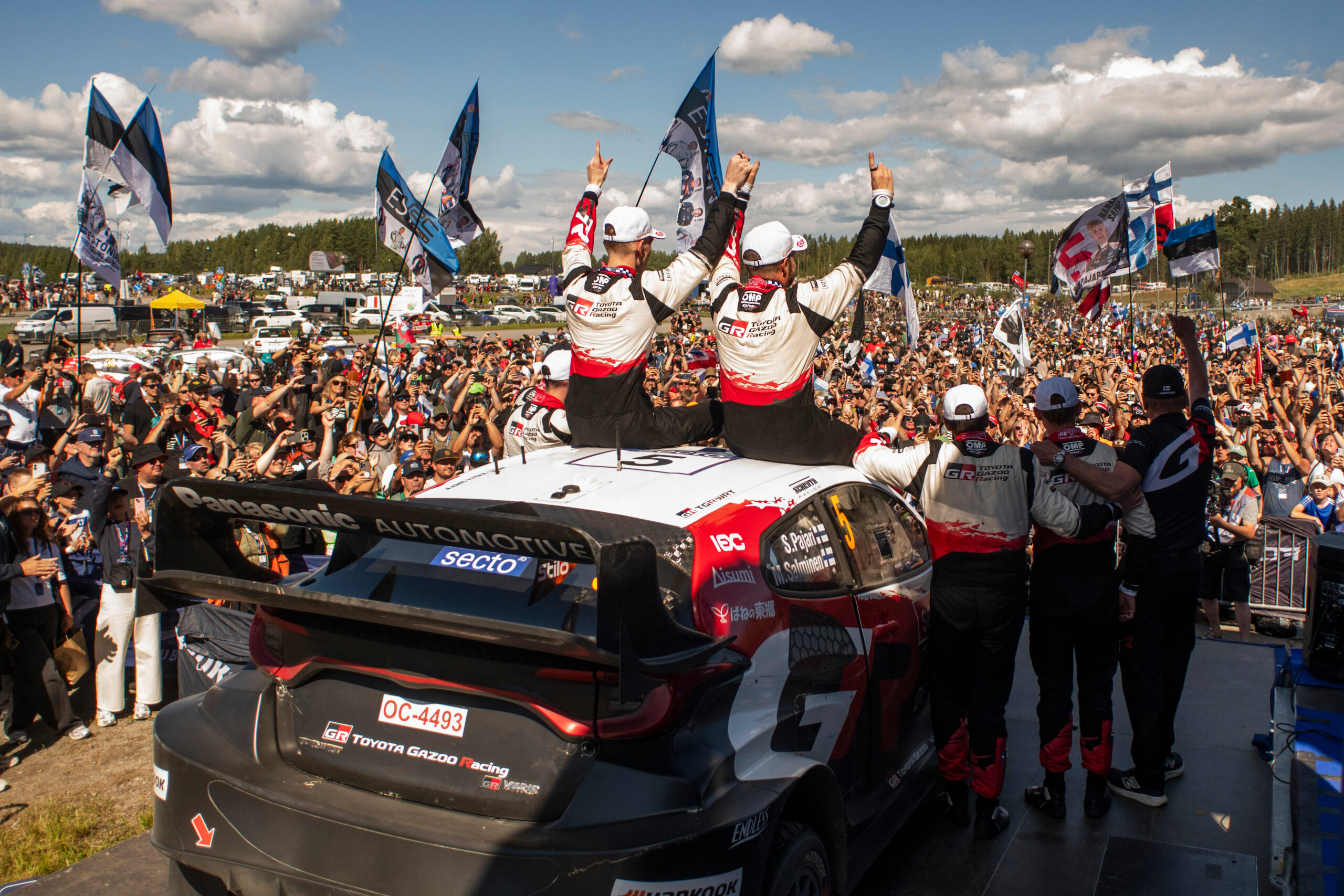 Sami Pajari, Marko Salminen, Oliver Solberg, Elliott Edmondson, Elfyn Evans, Scott Martin